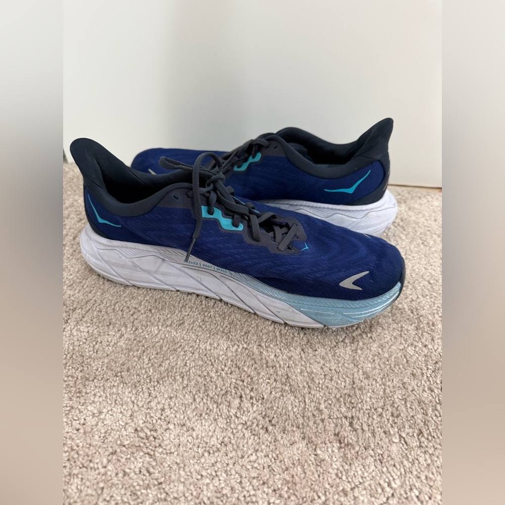 Hoka One One Arahi 6 dark blue Men’s Running shoes (fair condition, size 10.5 D) - Picture 6 of 12